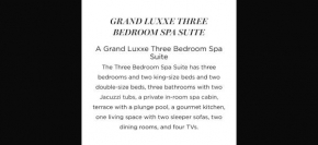 Vidanta Grand Luxxe 3 Bedroom Spa Suite